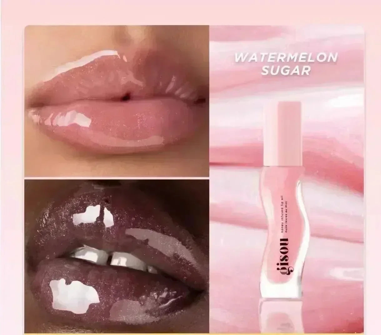 Gisou Moisturizing Glazed Plum Lip Balm Lip Oil