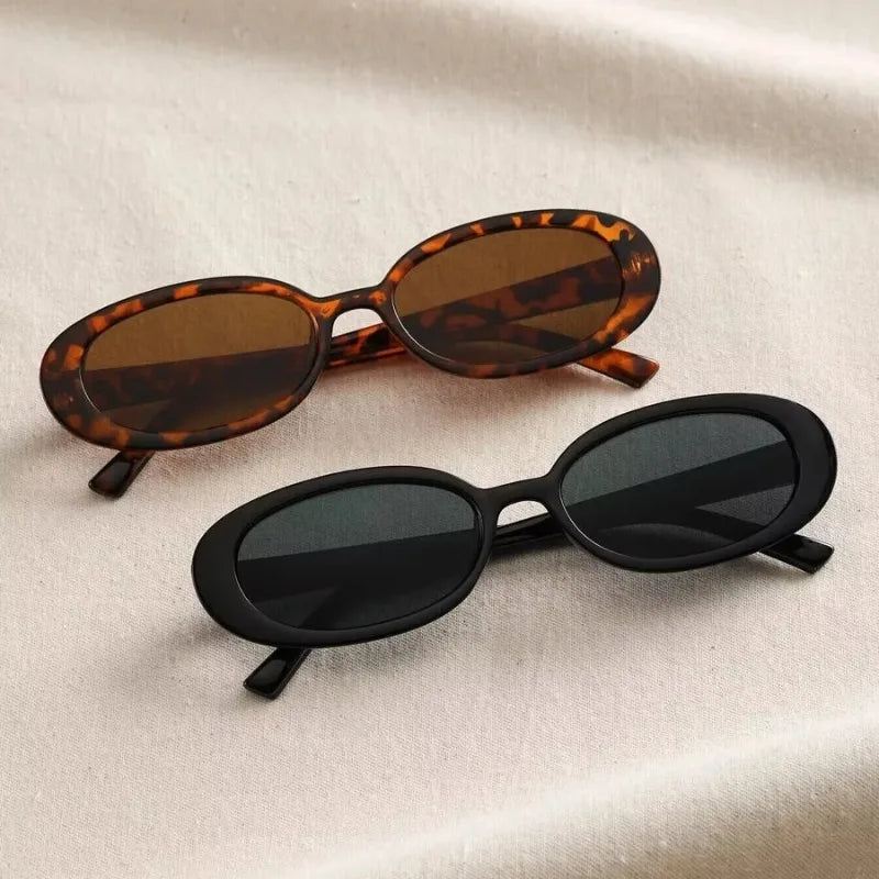 Vintage Oval Sunglasses Women