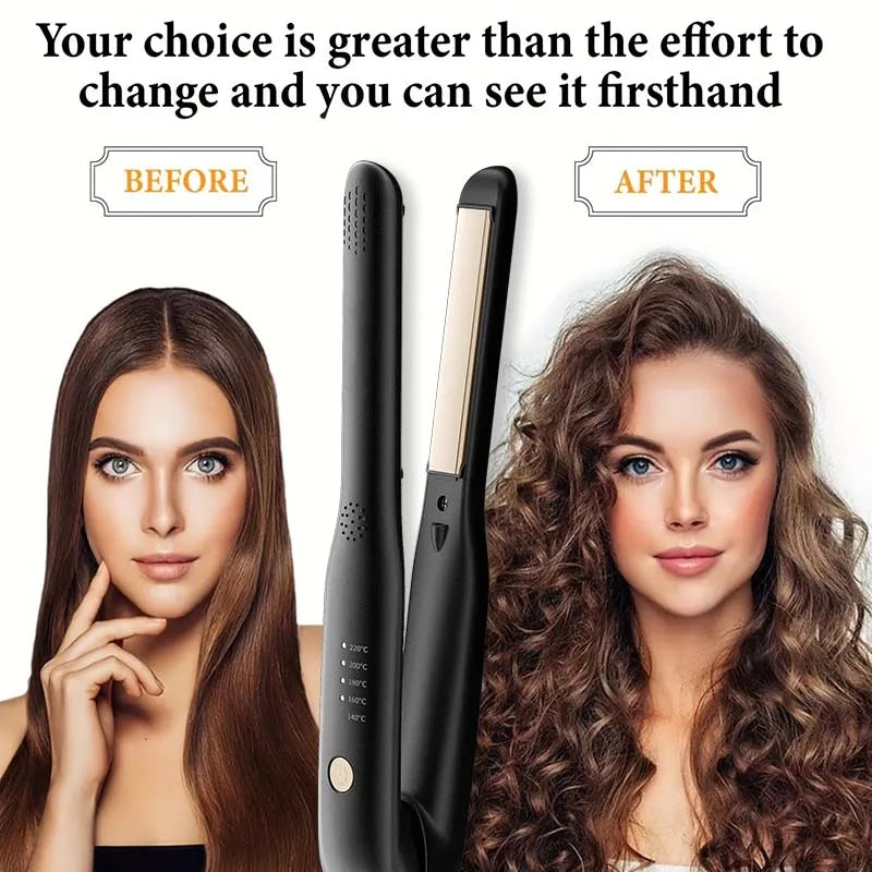 2-in-1 Mini Hair Straightener & Curler