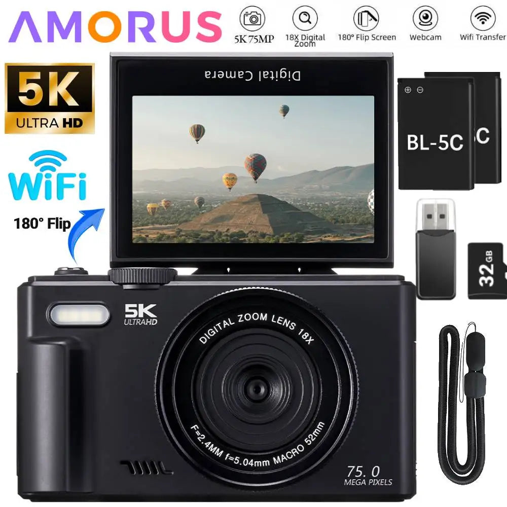 75MP Digital Camera for Photography