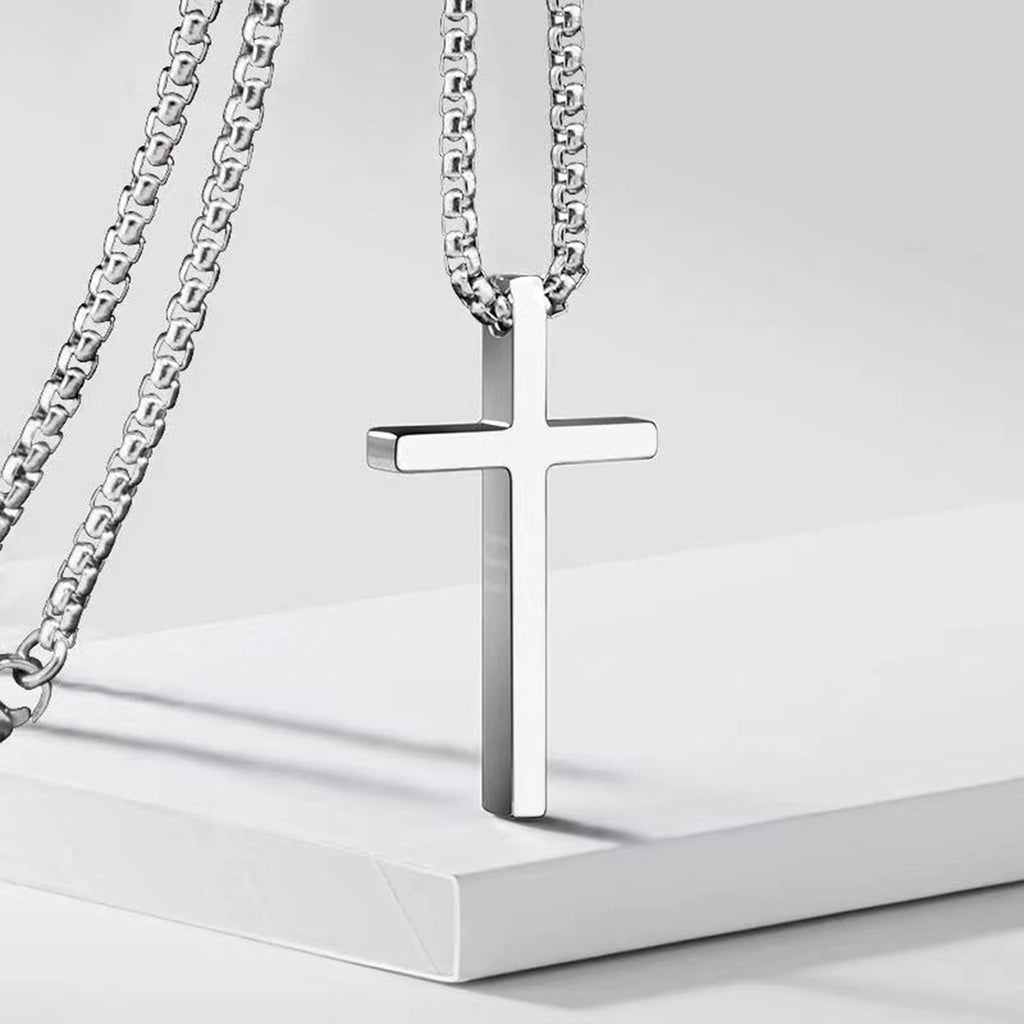 Vnox Cross Necklace for Men Women