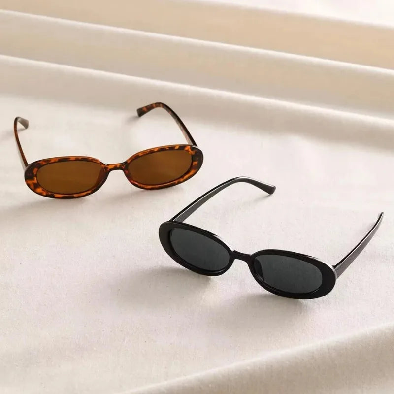 Vintage Oval Sunglasses Women