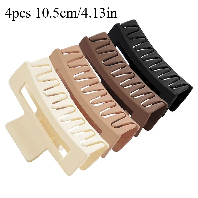 Women Girls Claw Clips Coffee Black Hair