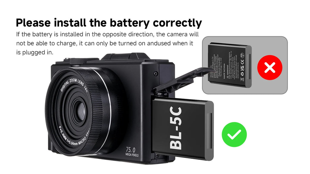 75MP Digital Camera for Photography