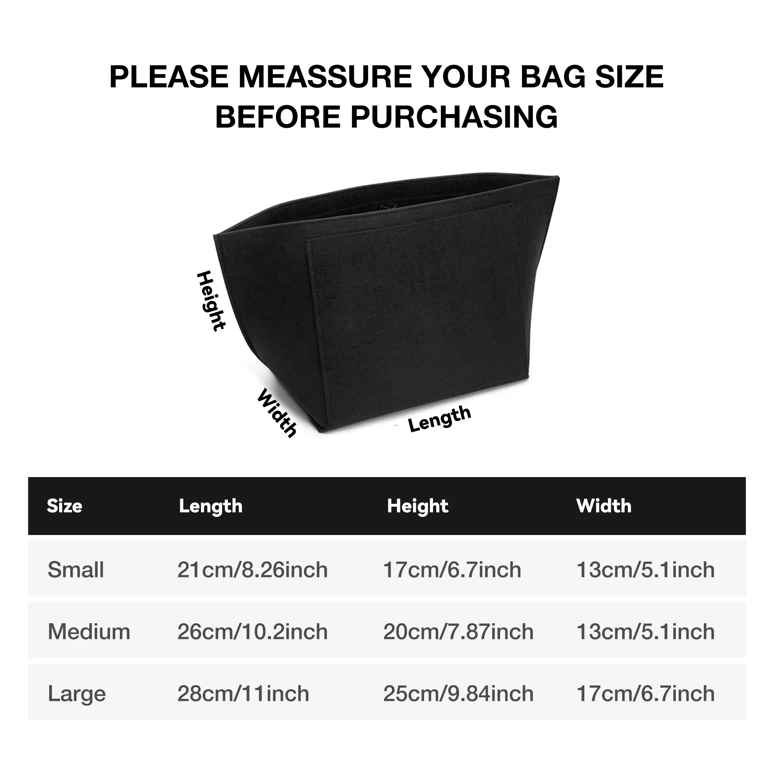 Felt Insert Bag Fits For Longchamp Handbag Liner Bag