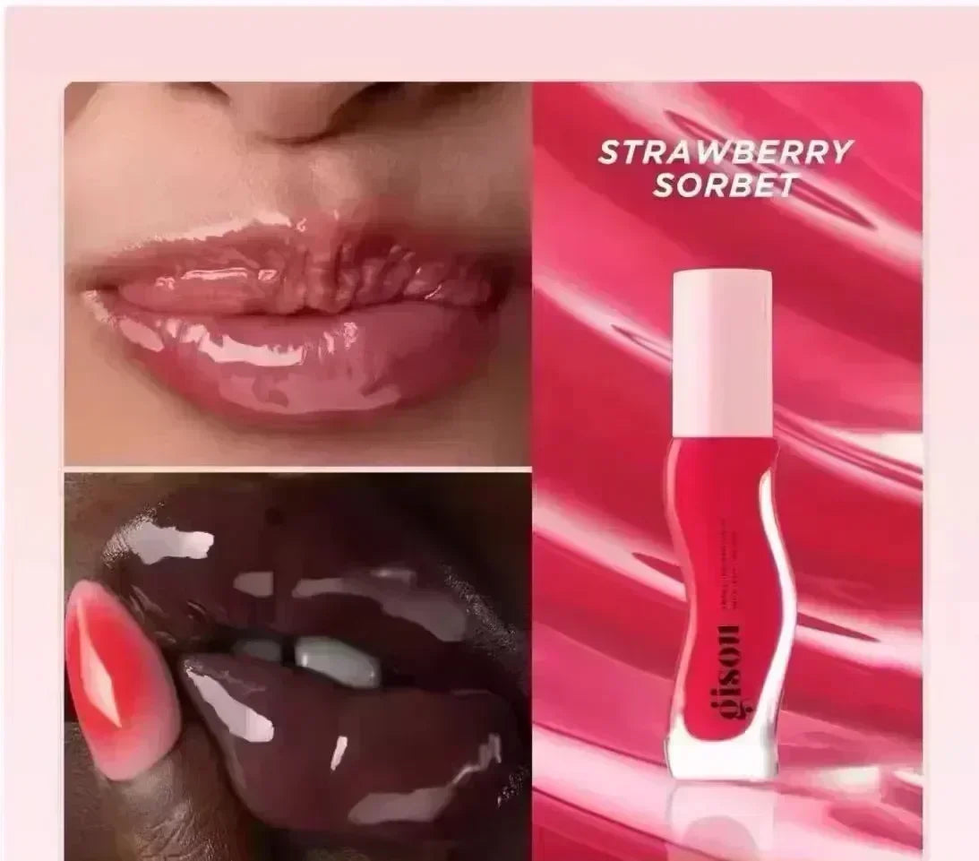 Gisou Moisturizing Glazed Plum Lip Balm Lip Oil