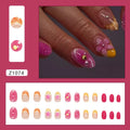 24 Pcs 3d Shell Pearls Nail Tips