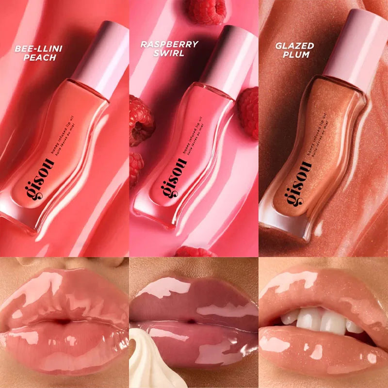 Gisou Moisturizing Glazed Plum Lip Balm Lip Oil