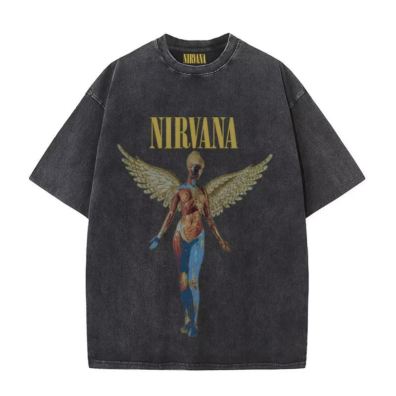 Nirvana rock band men's Retro cotton