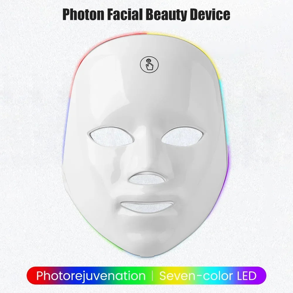 USB Charge 7 Colors Facial LED Mask