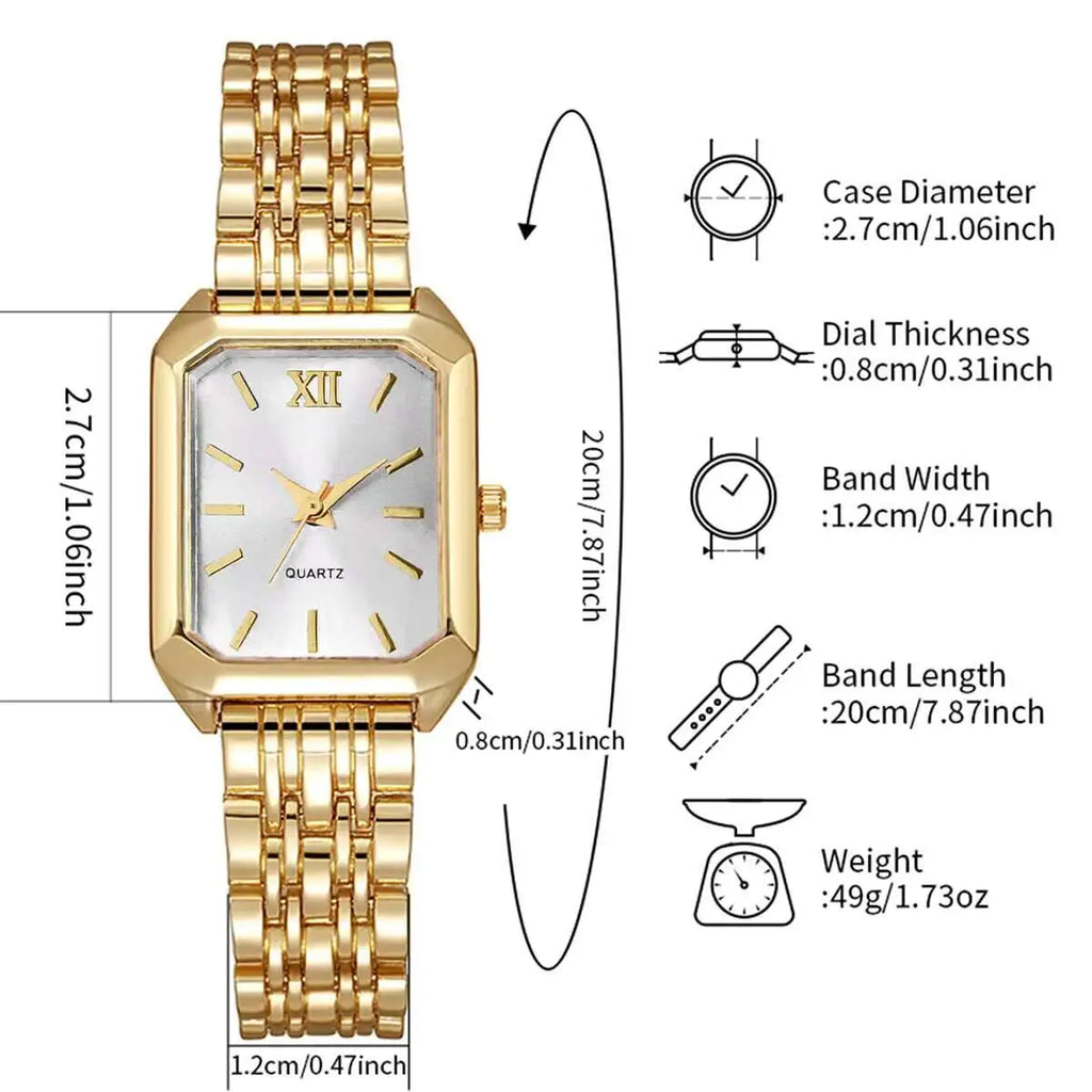 Fashion Rectangle Women Quartz Watch 