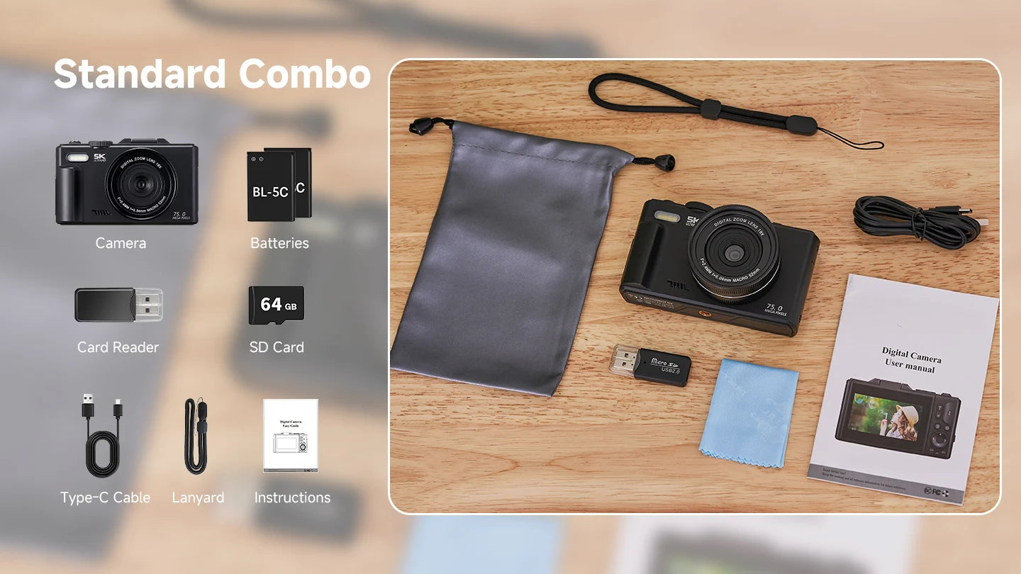 75MP Digital Camera for Photography