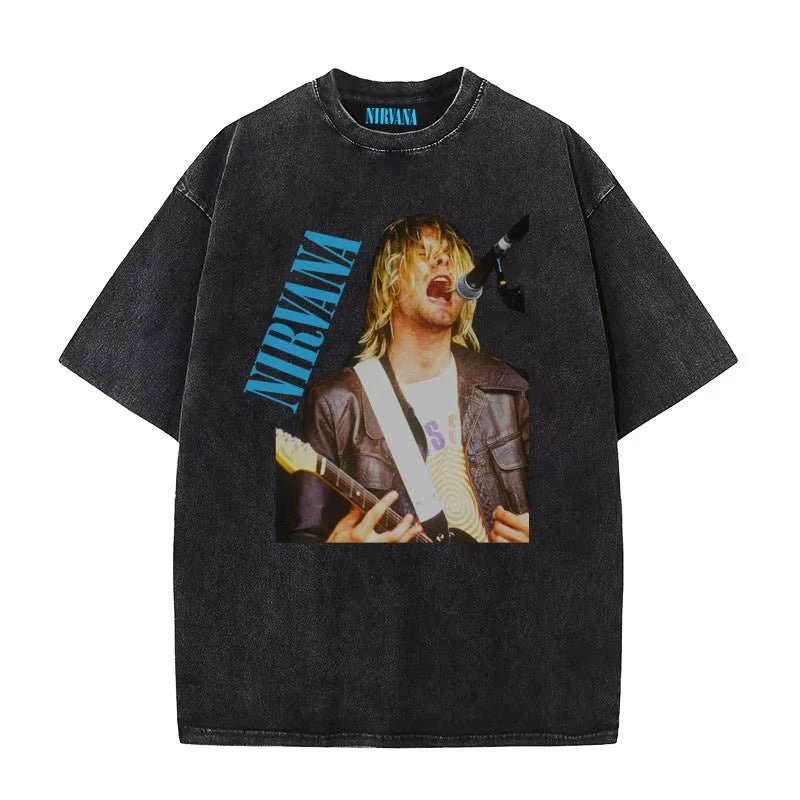 Nirvana rock band men's Retro cotton