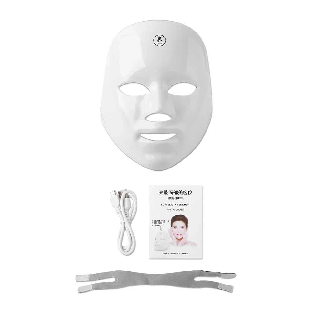 USB Charge 7 Colors Facial LED Mask