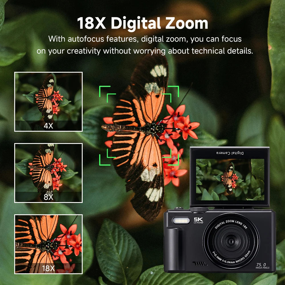 75MP Digital Camera for Photography