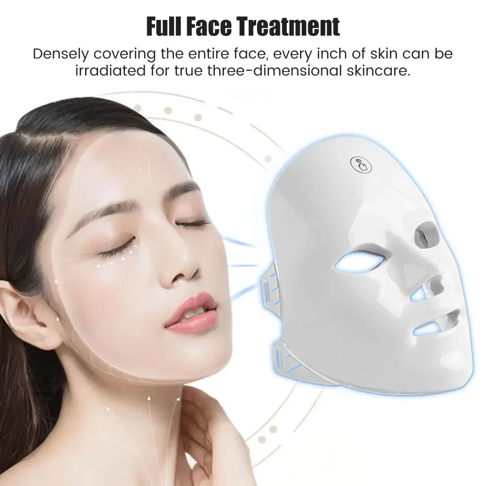 USB Charge 7 Colors Facial LED Mask