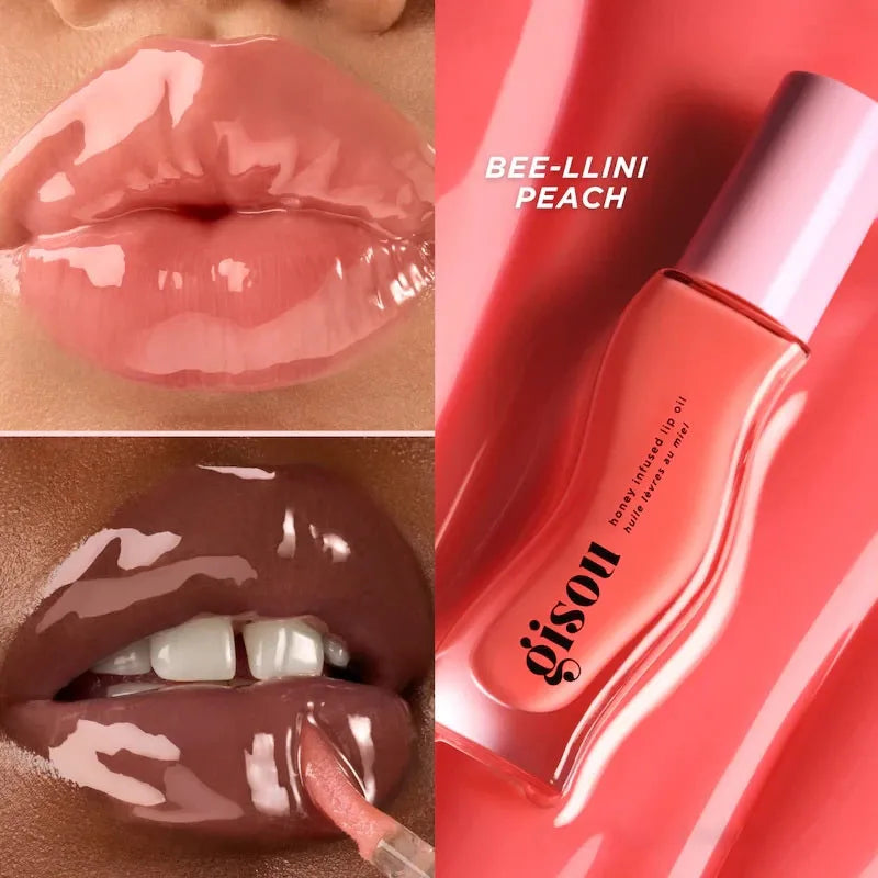 Gisou Moisturizing Glazed Plum Lip Balm Lip Oil