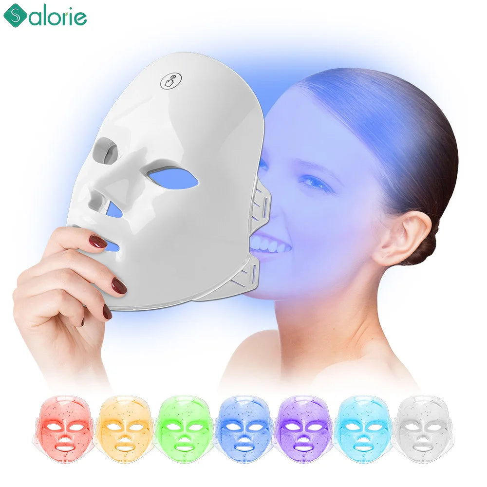 USB Charge 7 Colors Facial LED Mask