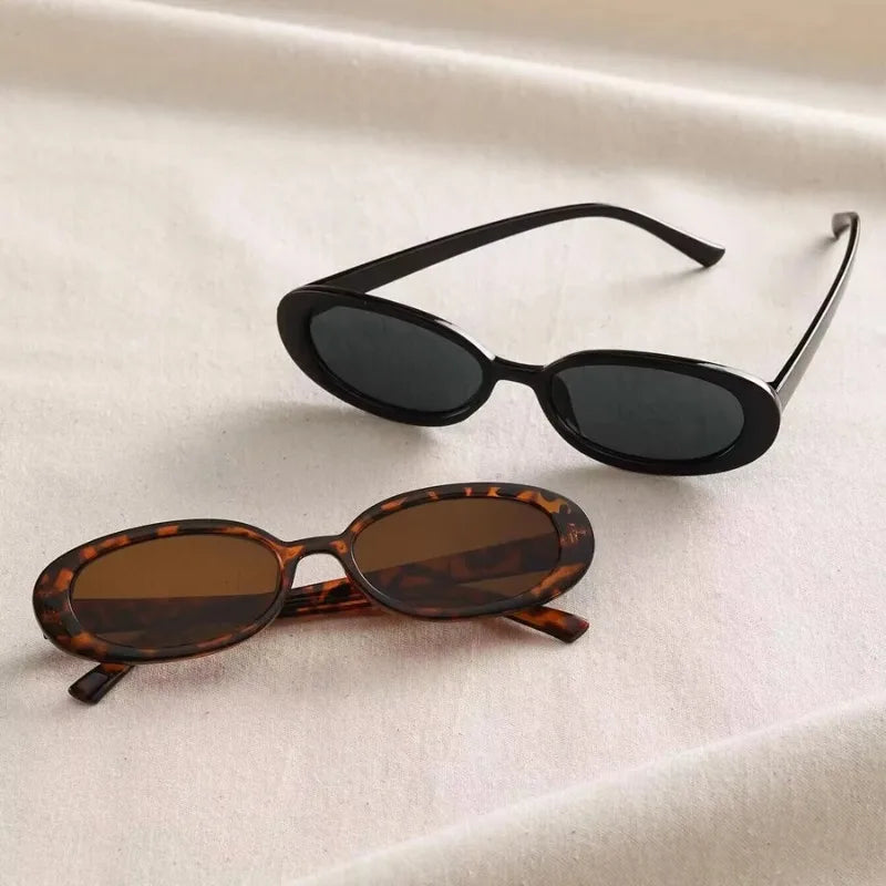 Vintage Oval Sunglasses Women