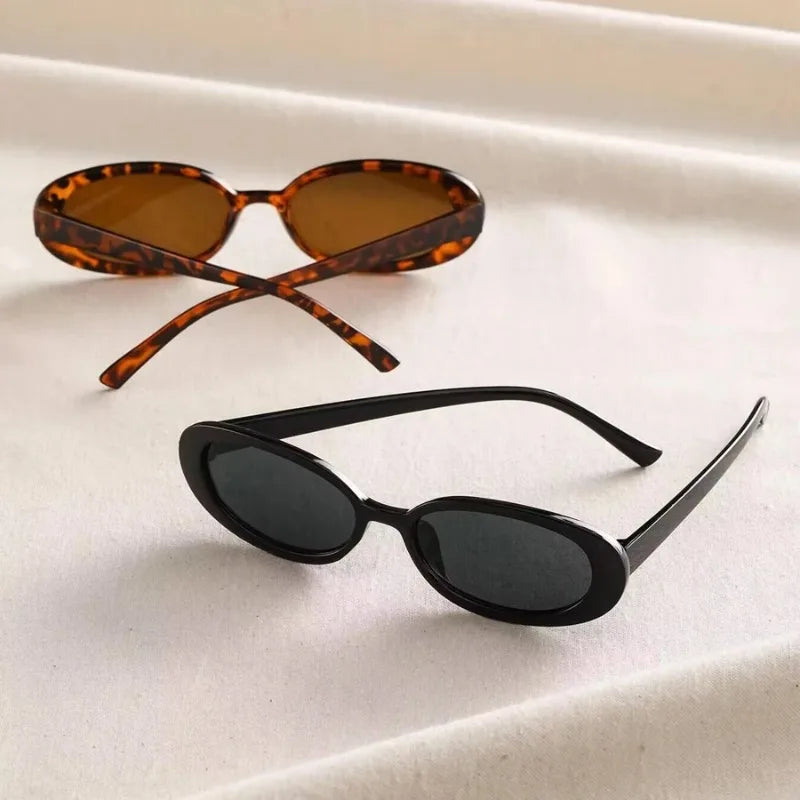 Vintage Oval Sunglasses Women