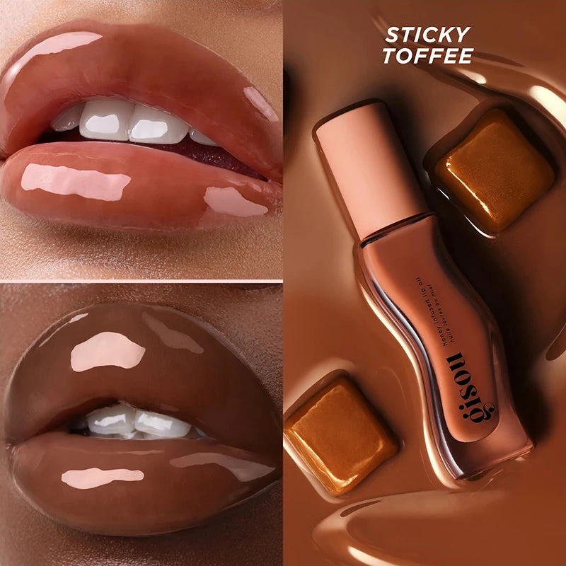 Gisou Moisturizing Glazed Plum Lip Balm Lip Oil