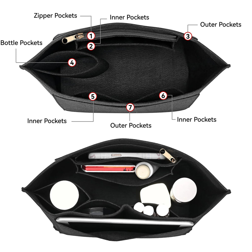 Felt Insert Bag Fits For Longchamp Handbag Liner Bag