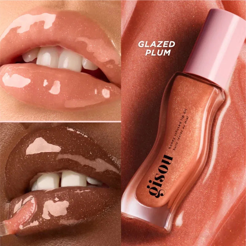 Gisou Moisturizing Glazed Plum Lip Balm Lip Oil