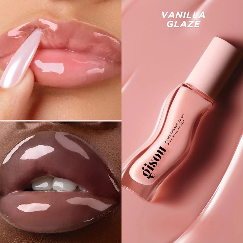 Gisou Moisturizing Glazed Plum Lip Balm Lip Oil