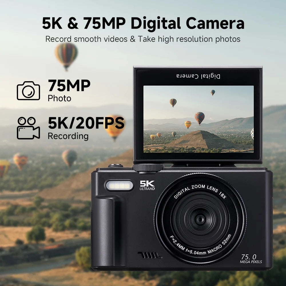 75MP Digital Camera for Photography