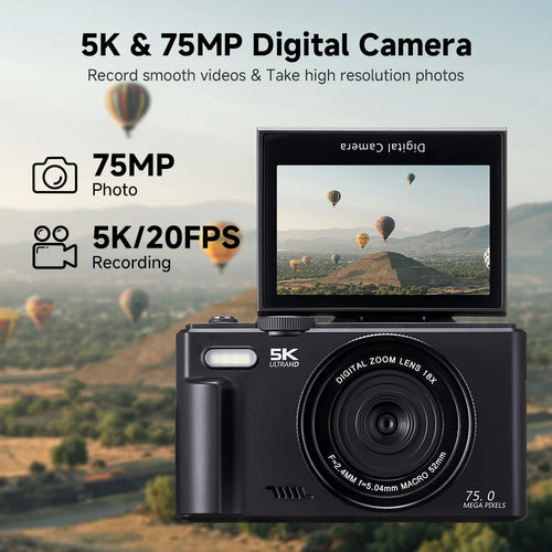 75MP Digital Camera for Photography