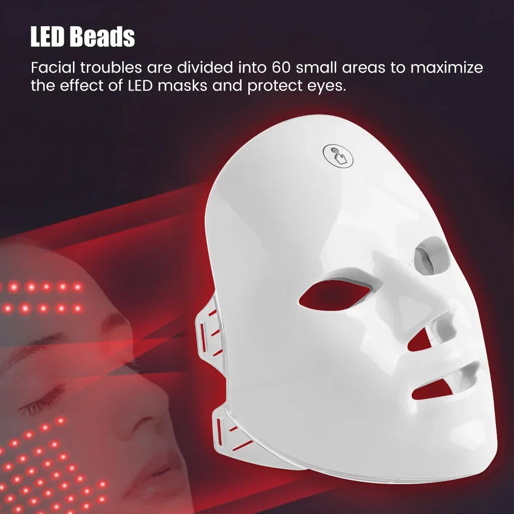 USB Charge 7 Colors Facial LED Mask