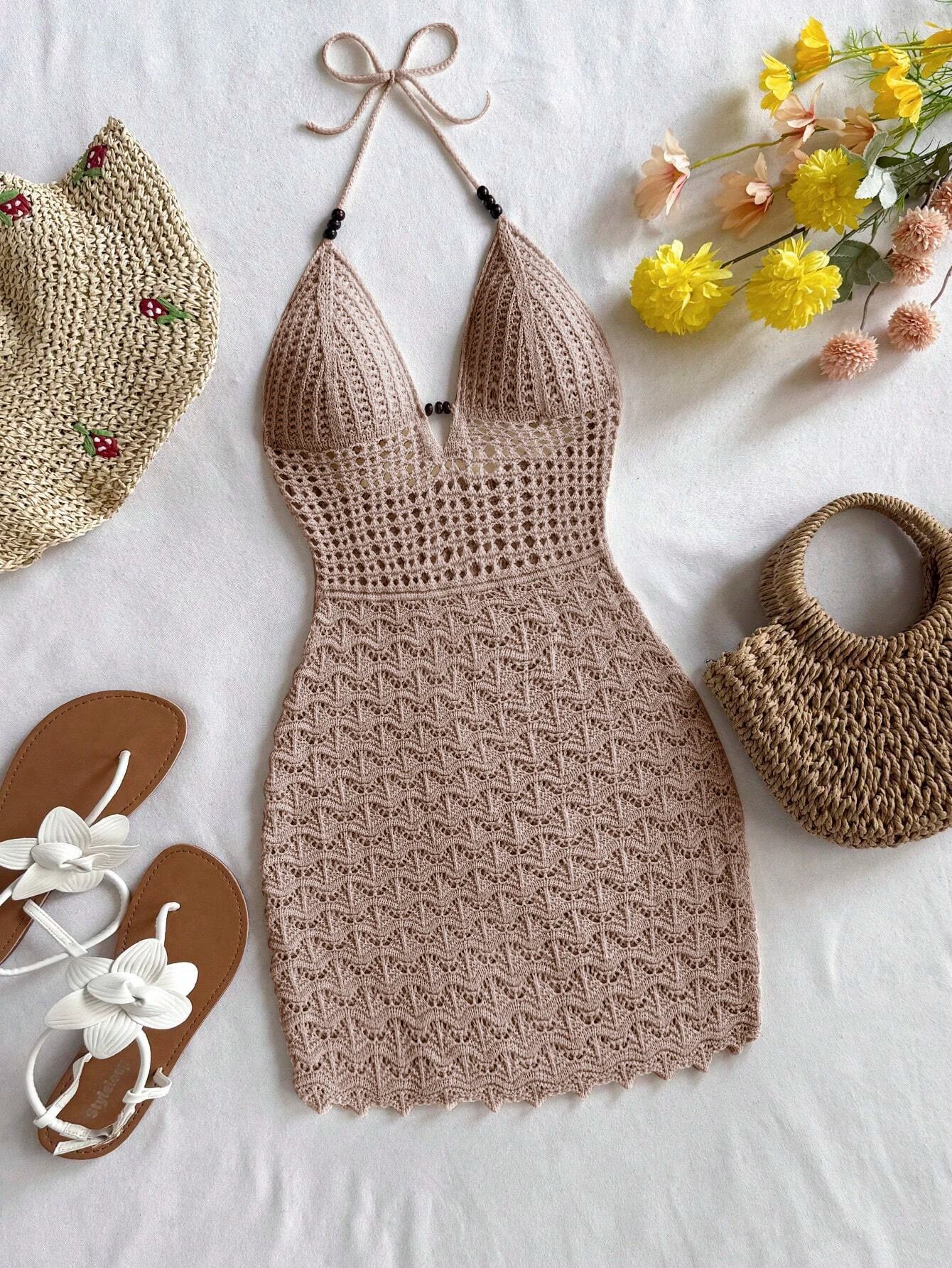 Women's V-Neck Strapless Dress
