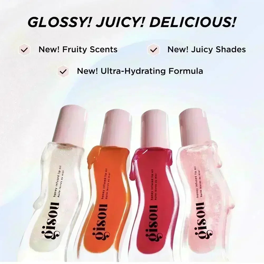 Gisou Moisturizing Glazed Plum Lip Balm Lip Oil